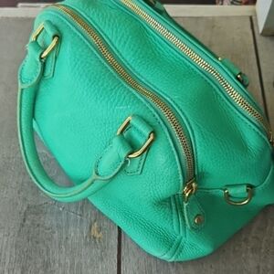 Green Leather Purse